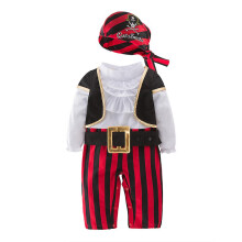 (90cm) Pirate Captain Cute One-piece Romper Suit Baby Boy Spring And Autumn