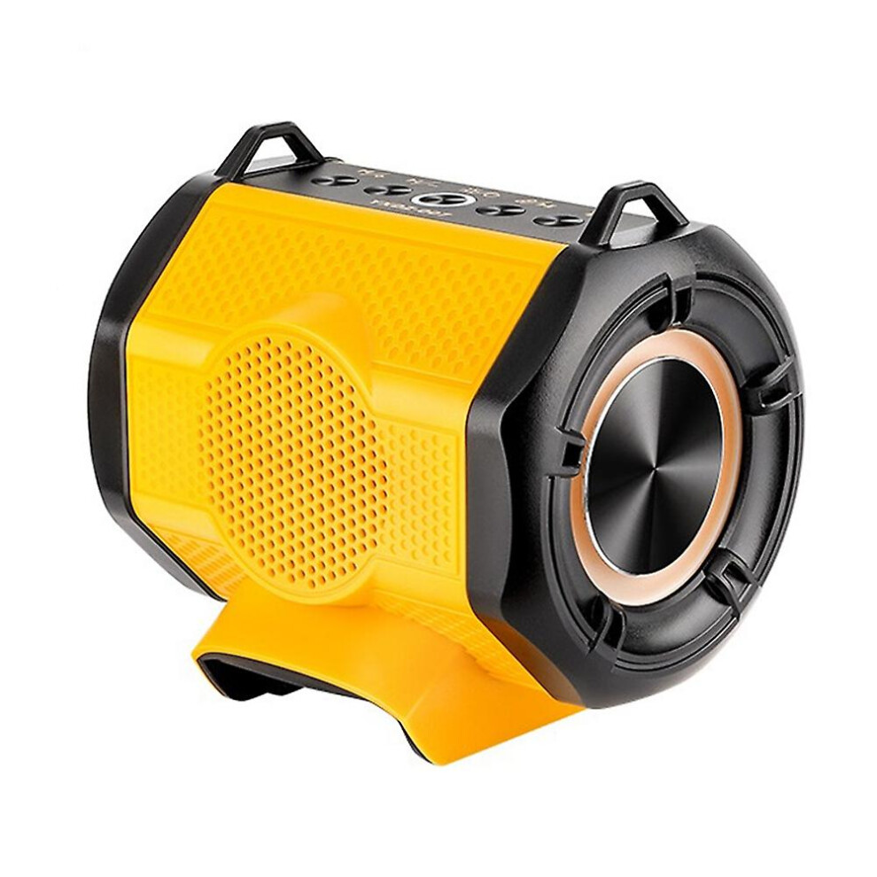 Cordless Bluetooth Wireless Portable Speaker For Dewalt 18v Battery With Tws Pairing Function, Dual Usb Port, Rgb Light