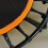 Homcom HOMCOM 40" Mini Trampoline, Rebounder Jumper w/ Adjustable Handle, Orange 7