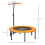 Homcom HOMCOM 40" Mini Trampoline, Rebounder Jumper w/ Adjustable Handle, Orange 2