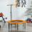 Homcom HOMCOM 40" Mini Trampoline, Rebounder Jumper w/ Adjustable Handle, Orange 6