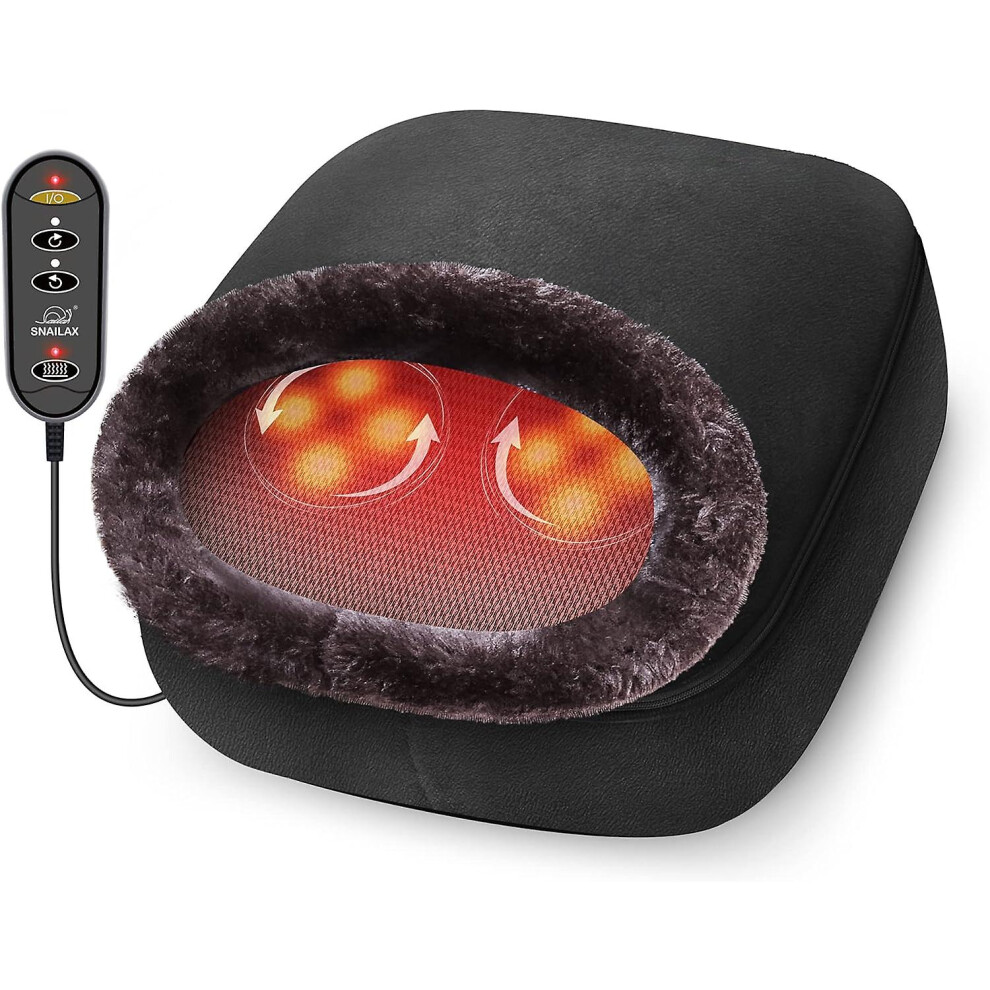 Foot Warmer With Massage, Vibration And Heating Cushion For Cozy Feet With 5 Modes Massage And 2 Heating Therapy, Heated Electric Massage Cushion For