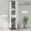 Homcom HOMCOM Bathroom Cabinet with Adjustable Shelves, Double Doors and Drawer 3