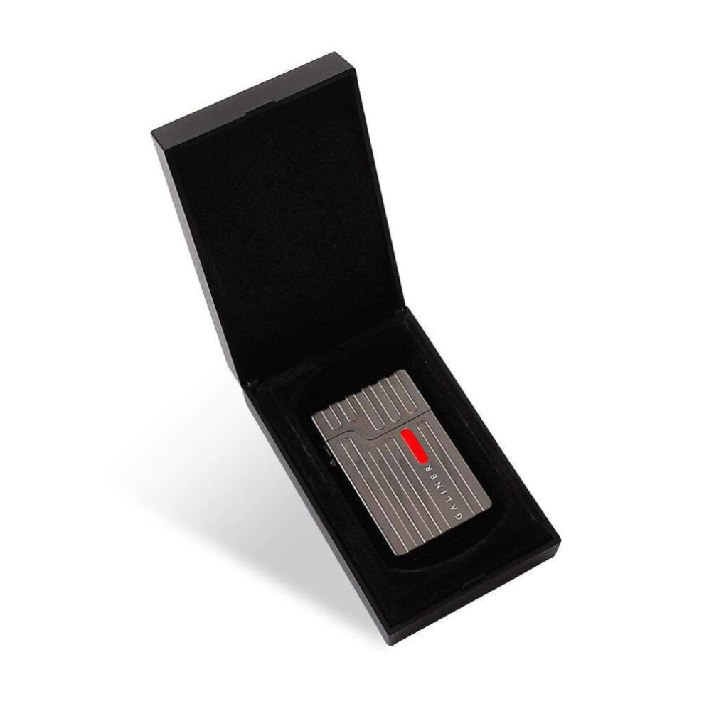 Yeuligo Black (Black) Classic Cigar Windproof Lighter Multifunctional Inflatable Portable Lighter High-End Creative Personality With Hole Puncher