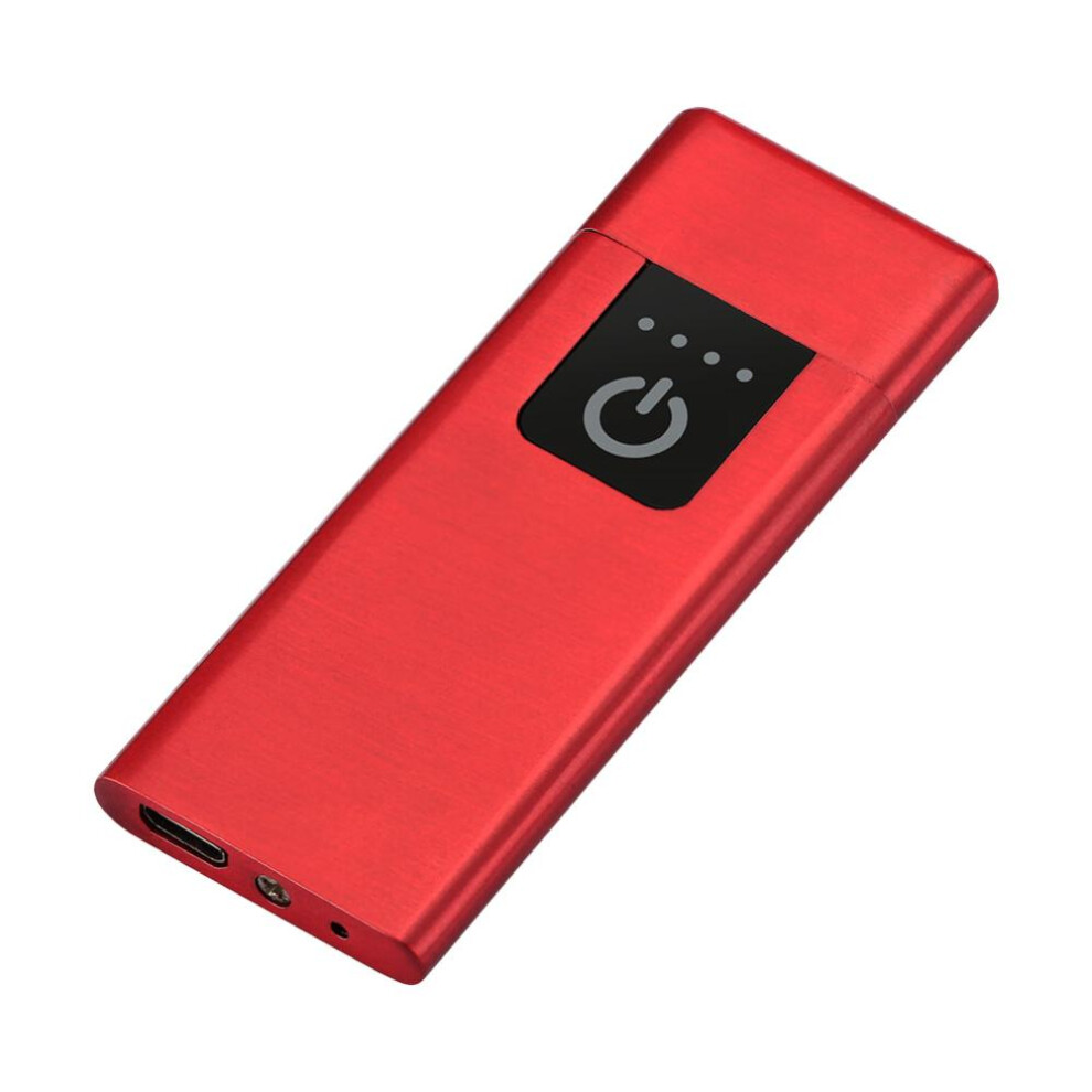Yeuligo Red (Red) Cigar Charging Lighter Wholesale Creative Electronic Cigarette Lighter Portable Metal Outdoor Windproof Lighter Lc-147
