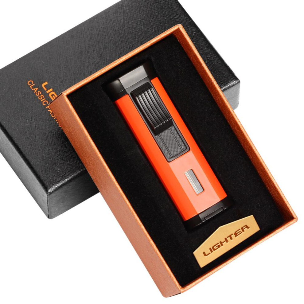 Yeuligo Orange (Orange) Cigar Lighter Creative Personality Portable Windproof Inflatable Lighter Men's Cigar Lighter Wholesale