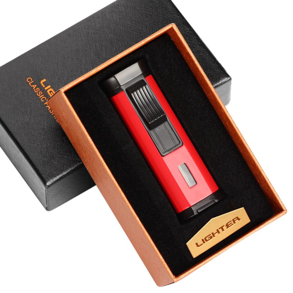 Yeuligo Red (Red) Cigar Lighter Creative Personality Portable Windproof Inflatable Lighter Men's Cigar Lighter Wholesale