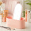 Living And Home (Pink) Portable Vanity Travel Makeup Box with LED Mirror 3