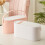 Living And Home (White) Portable Vanity Travel Makeup Box with LED Mirror 4