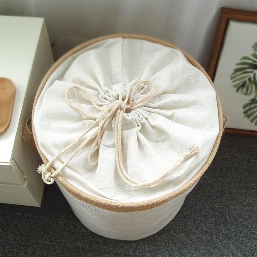 Picnic Basket Stand Laundry Basket Toy Storage Box Large Bag Cotton Washing Dirty Clothes Big Basket Organizer Bin Handle