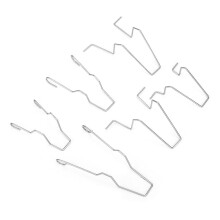 6pcs 5zhsfullkit Steel Headlamp Headlight Dip Dipped Beam Head Lamp Bulb Retaining Spring Clip Clamp For H1/h3/h4/h7
