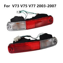 (1 Pair) For Mitsubishi Pajero Rear Bumper Lights For Montero Rear Bumper Light V73 V75 V77 2003-2007 Reflector Signal Lamp With Bulbs