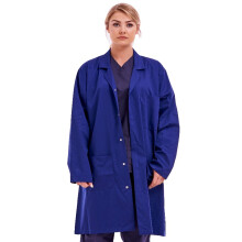 (L) Unisex Lab Doctors Coat Blue Warehouse DIY Coat
