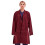 (S) Unisex Lab Doctors Coat Burgundy Warehouse Coat 1
