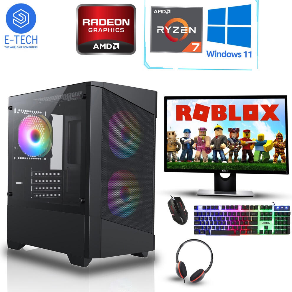 Gaming PC Bundle AMD Ryzen 7 5700G 16GB DDR4 1TB SSD Windows 11 HDMI