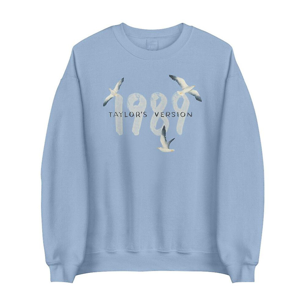 (S) Womens Taylor Swift 1989 Concert Sweatshirt Long Sleeve Casual Loose Baggy Crewneck Pullover Blouse Tops For Swiftie Fans Gifts