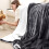 (Double: 150X200 cm) Grey Sherpa Fleece Blanket Warm Thick Sofa Bed Throw 3
