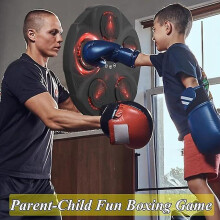 Music Boxing Machine, Wall Mounted Punching Equipment, Fight Reaction Training Boxing Pad, Smart Bluetooth Music Boxing Machine, With Adults Boxing Gl
