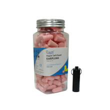 (pink) Super Soft Foam Earplugs Pu Noise Cancelling Earplugs For All People 120pcs(blue)