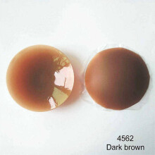 (7cm, Dark coffee color) Sexy Women Adhesive Silicone Bra Opaque Waterproof Pasties Silicon Nipple Coverpopular