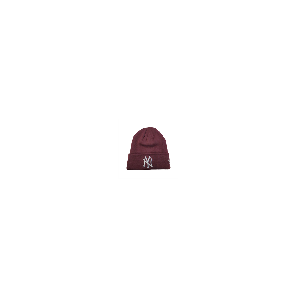 New Era Cuffed Yankees Beanie - Maroon/Grey