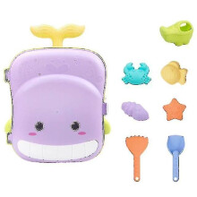 2 In 1 Creative Beach Set Baby Bathing  Children Summer Outdoor Sand Molds Toys with Suitcase