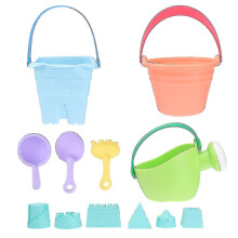 2 Sets Summer Beach Toys Baby Toys Bucket Sand Toys Bath Toys Plastic