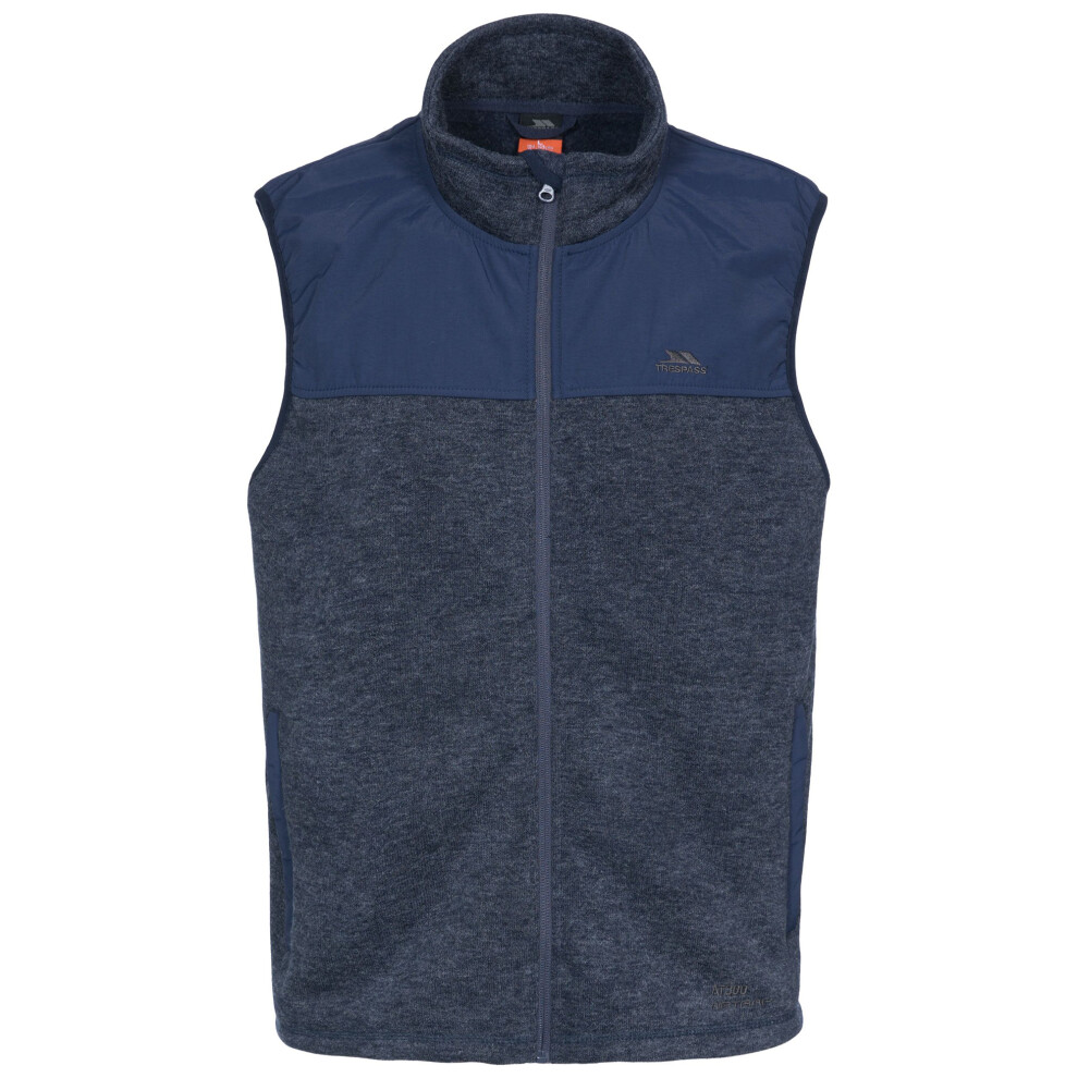 (XS, Navy Melange) Trespass Mens Leafminer Fleece Gilet