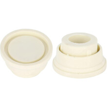 Rubber Pool Ladder Bumpers, Set Of Two White Ladder Bumpers for Swimming Pool Ladders