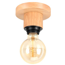 Retro Ceiling Light Simple Indoor Ceiling Lamp Wood Ceiling Light E27 for Bedroom Kitchen Hallway