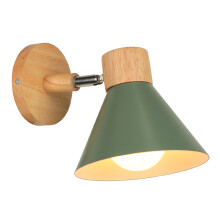 Retro Indoor Wall Light Metal Wall Lamp E27 Vintage Wall Sconce For Bedroom Living Room Bathroom (Dark Green)