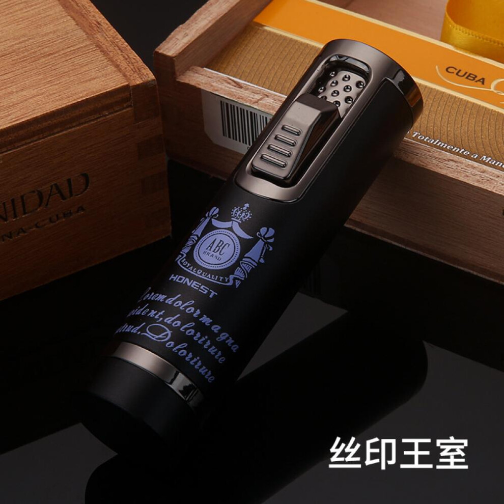 Yeuligo Blue (Royal Family) New Cigar Multi-Functional Windproof Creative Gas Lighters Flame Moxibustion Igniter Cigarette Lighter Wholesale