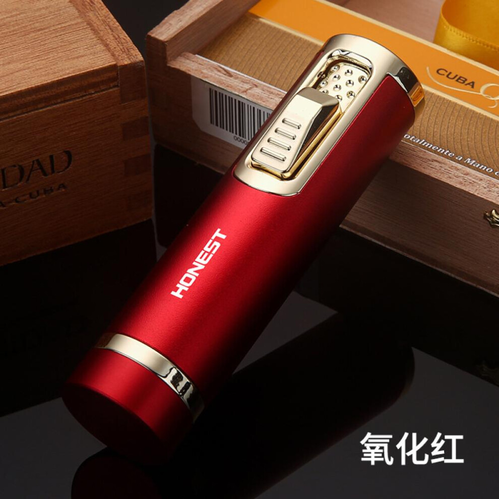 Yeuligo Red/Blue ( Oxide) New Cigar Multi-Functional Windproof Creative Gas Lighters Flame Moxibustion Igniter Cigarette Lighter Wholesale