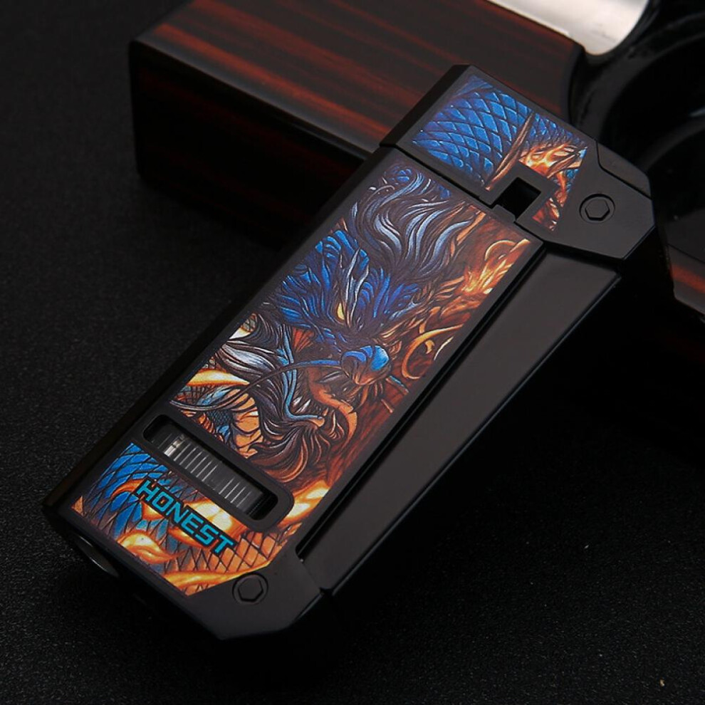 Yeuligo Golden ( Dragon) Windproof Gas Lighters Cigar Igniter Metal Ignition Essential Cigarette Lighter Business Gift Wholesale Personality