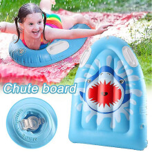 Inflatable Surf Body Board with Handles, Swimming Floating Surfboard Aid Mat Learn To Swim, Beach Surfing Floater