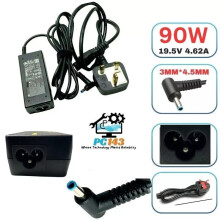 GENUINE HP LAPTOP CHARGER BLUE TIP 19.5V - 4.62A 90W WITH POWER LEAD - Refurbished