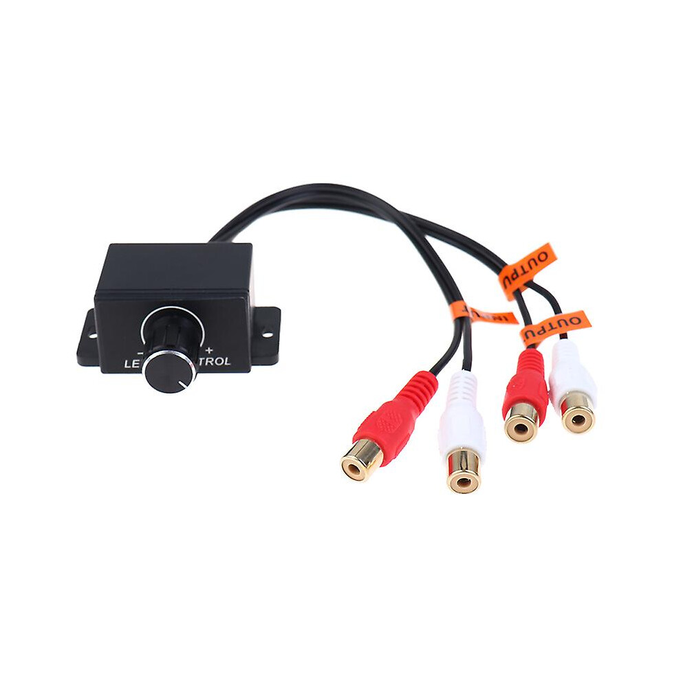Universal Car Audio Amplifier Bass Rca Level Volume Control Knob Lc-1 Gold 8107441172074