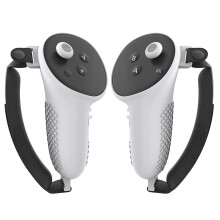 (white) Silicone Grips Cover Controller Grips For Oculus Quest 3, Protective Sleeve With Controller Hand Straps And 2pcs Rocker Cap For Meta Quest 3 Accessori