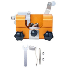 Chainsaw Sharpener Kit Yellow Durable Lightweight Stainless Steel New Aluminium Alloy 9.8 X 6.5 Cm Easy To Use Safe