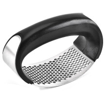 Presse-ail manuel en acier inoxydable avec poignée Gadget de cuisine