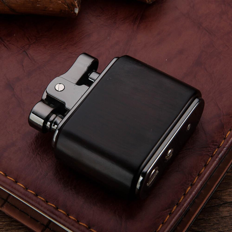 Yeuligo (Blackwood) New Ebony Vintage Kerosene Lighter Nostalgic Old-Fashioned Personality Men's Lighter Douyin Online Influencer Same Style