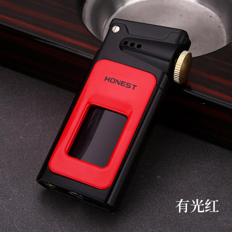 Yeuligo Black (Electrophoresis ) Retro Kerosene Large Capacity Lighter One-Click Ejection Metal Grinder Fashion Durable Atmospheric For Boyfriend
