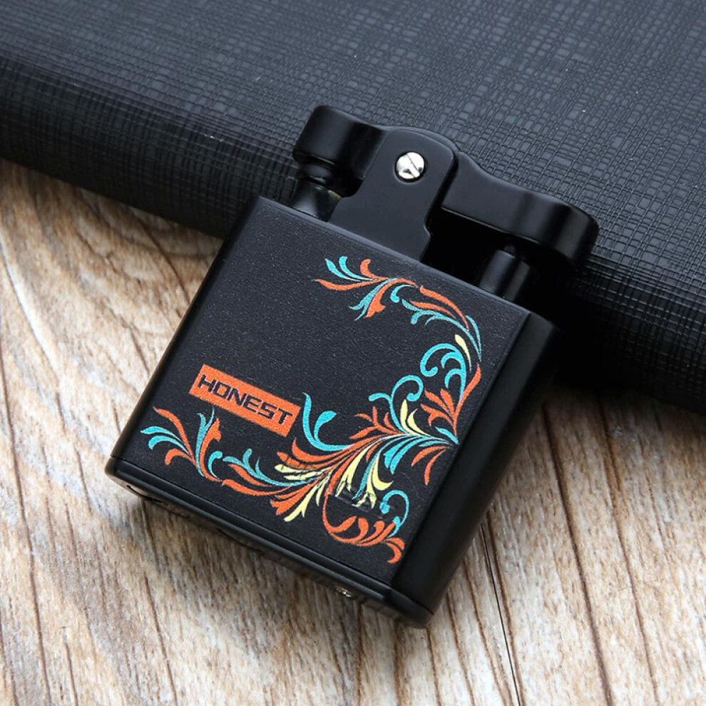 Yeuligo (Phoenix Tail) New Kerosene Lighter Retro Nostalgia Creative Fashion Personality Compact Grinding Wheel Metal Lighter Wholesale
