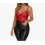 (L, red) Backless Women's Lace Bodysuit 1
