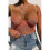 (M, orange) Backless Women's Lace Bodysuit 1