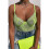 (M, green) Backless Women's Lace Bodysuit 1