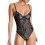 (M, orange) Backless Women's Lace Bodysuit 2