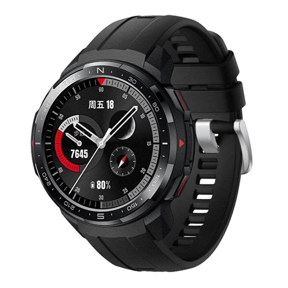 (Black) For Huawei Honor Gs Pro Watch Adjustable Silicone Band Strap Wristband Bracelet Black 8795862871340