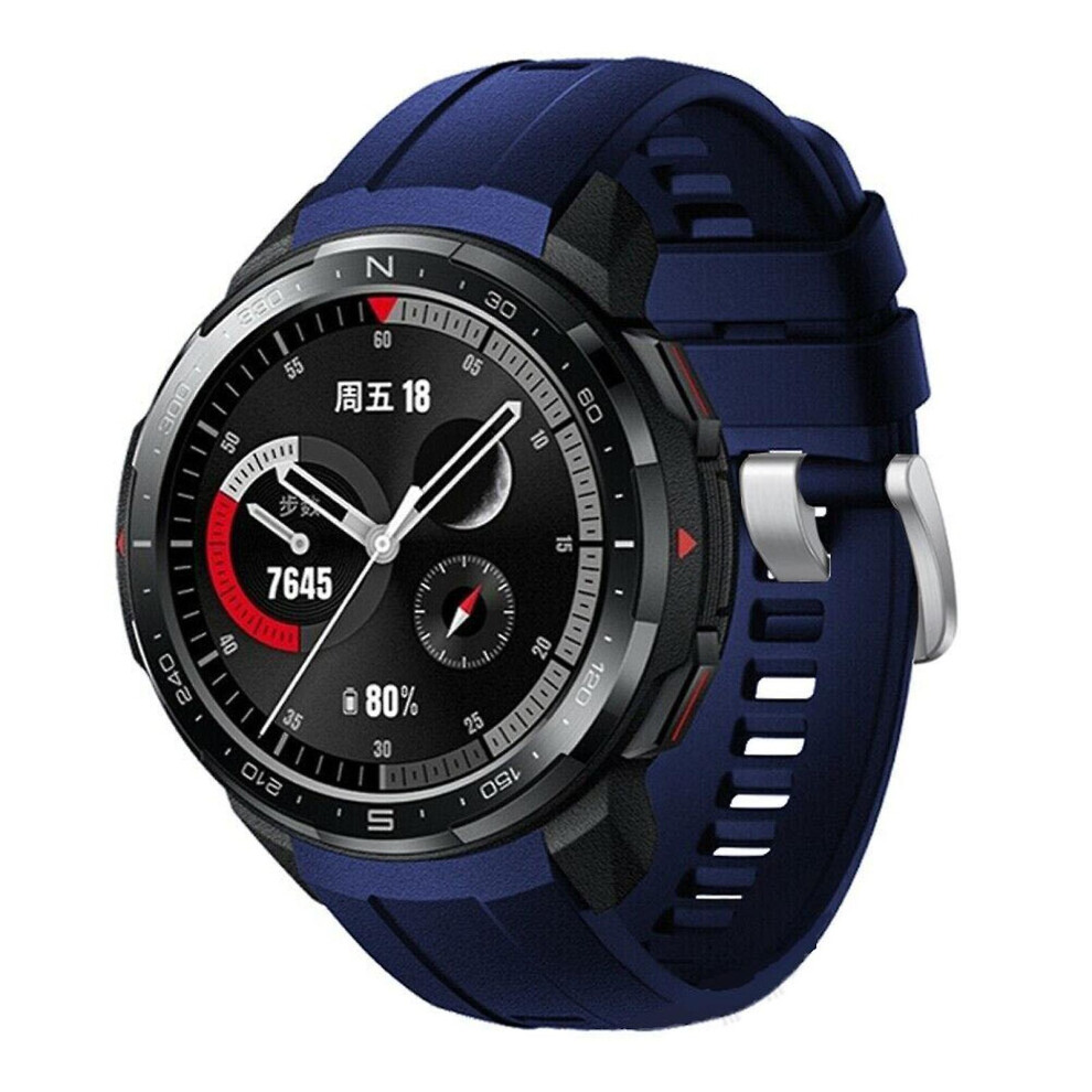 ( 2) For Huawei Honor Gs Pro Watch Adjustable Silicone Band Strap Wristband Bracelet Blue 8795862871357