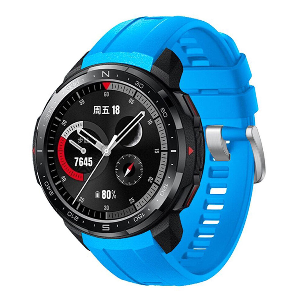 (Blue) For Huawei Honor Gs Pro Watch Adjustable Silicone Band Strap Wristband Bracelet Blue 8795862871371